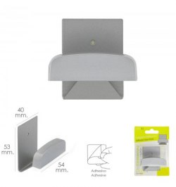 Colgador Percha Adhesivo Acero Inoxidable Color Gris Colgador Percha Adhesivo Acero Inoxidable Color Gris