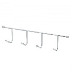 Percha Acero Inoxidable Cuatro Ganchos 29,5 cm. Percha Acero Inoxidable Cuatro Ganchos 29,5 cm.