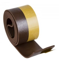 Burlete Umbral Autoadhesivo PVC Flexible Marron