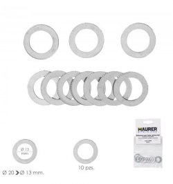 Adaptadores / Reductores Disco Corte Madera Ø 20 a Ø 13 mm. (Bolsa 10 piezas)