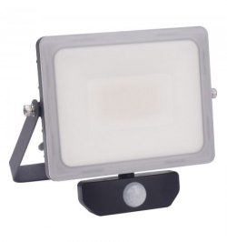 Foco Led Plano 30 Watt. Luz Blanca 4000º K  IP 65 2400 Lumenes Con Sensor de Presencia