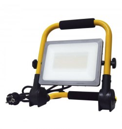 Foco Led Plano 50 Watt. Luz Blanca 4000º K  IP 65 4000 Lumenes Con Asa de Transporte