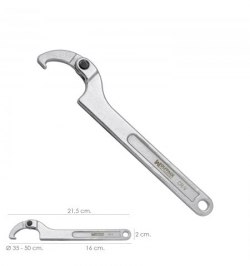 Llave De Gancho Articulada Para Tuberias Ø 35 a 50 mm.