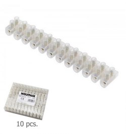 Regleta Ficha Empalme 16 Amperios / Seccion 16 mm. Envase de 10 Regletas de 12 Fichas Cada Una.
