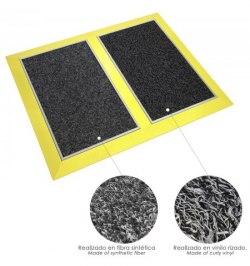 Alfombra Desinfectante Zapatos Con Secado 80x60 cm. uso Profesional / Domestico