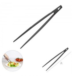 Pinzas De Cocina, Color Negro, Fabricadas en Nylon, 30cm.