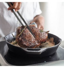 Pinzas De Cocina, Color Negro, Fabricadas en Nylon, 30cm.