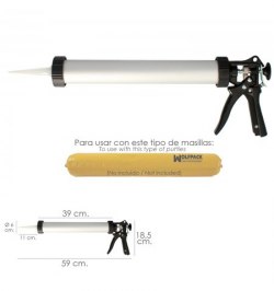 Pistola Aluminio / Acero Para Aplicar Mortero Capacidad 660 CC. Target
