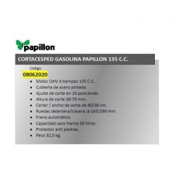 Cortacesped Gasolina Papillon 135 cm³