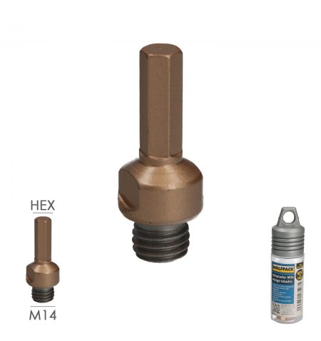 Adaptador M14 A Espiga Taladro, Adaptador Amoladora A Taladro