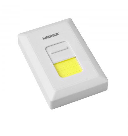 Luz Led Para Pared 400 Lumenes Con Interruptor Deslizante. Funciona con 4 pilas AAAA (No incluidas)