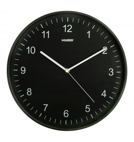 Reloj De Pared Ø 30 cm. Color Negro