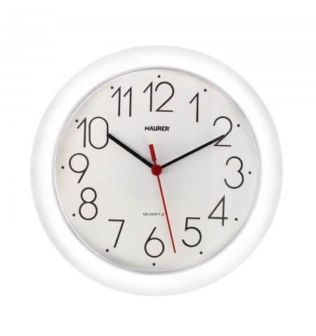 Reloj De Pared Ø 25 cm. Color Blanco