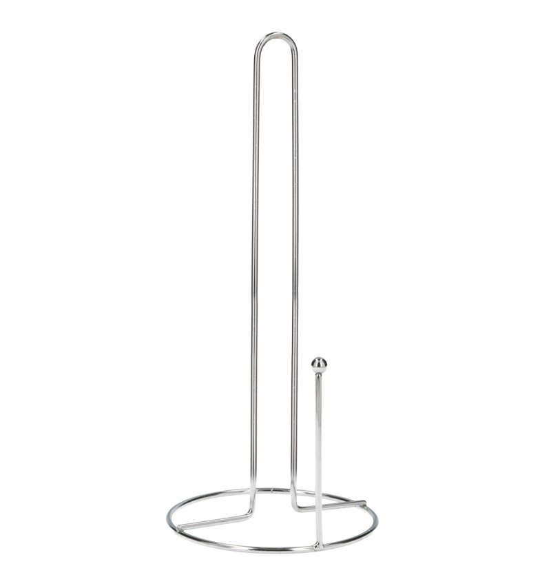 Portarrollos Papel Cocina Vertical, Cromado, 13x29 cm.