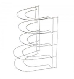 Soporte Vertical 5 Niveles Para Sartenes, Tapaderas, Acero Cromado