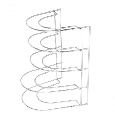 Soporte Vertical 5 Niveles Para Sartenes, Tapaderas, Acero Cromado