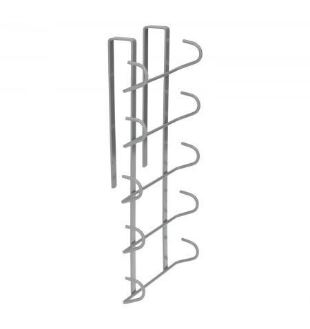 Colgador Tazas, Soporte Cocina Bajo Mueble, Acero 10 Ganchos.