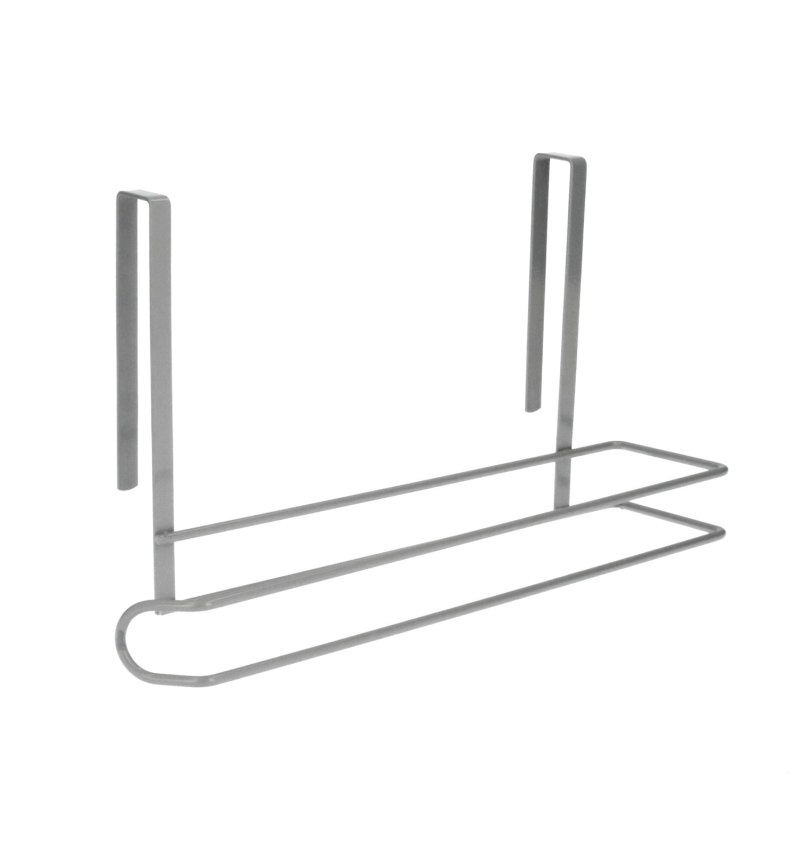 Colgador Portarrollos Papel Cocina, Acero Para Puertas, Encimeras, Muebles. 32,5x18x10 cm.