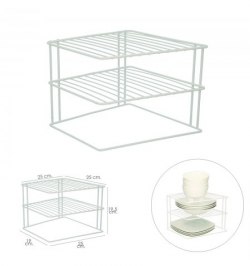 Estante Forma De Esquina Para Cocina, 90 Grados, 3 niveles
