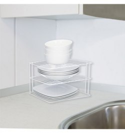 Estante Forma De Esquina Para Cocina, 90 Grados, 3 niveles