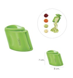 Cortador De Verduras Doble Cuchilla Inoxidable, Forma En Espiral