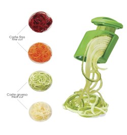 Cortador De Verduras Doble Cuchilla Inoxidable, Forma En Espiral