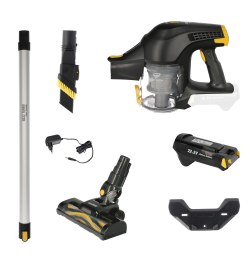 Aspirador Vertical Sistema Ciclonico Sin Cable Domestico A Bateria 22 V.  Bateria de 2,2 Ah.