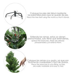 Arbol De Navidad Deluxe 240 cm. 2136 Ramas PVC
