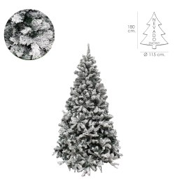 Arbol De Navidad Nevado 180 cm. 758 Ramas. Hojas De Pvc Con Nieve Artifical