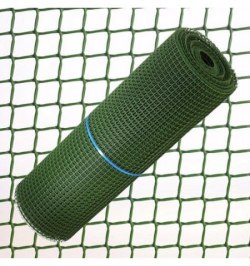 Tela Cuadrada Plastico 0,5 cm. x 1 Metro Verde  Rollo 25 Metros
