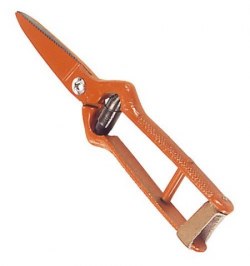 Tijeras Vendimiar Forjada Recta  1 Mano   19 cm.