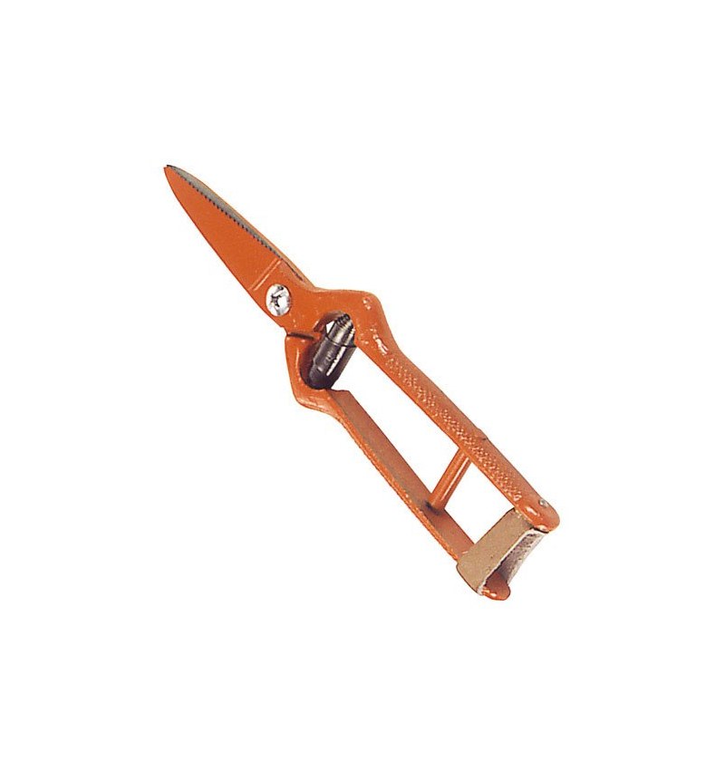 Tijeras Vendimiar Forjada Recta  1 Mano   19 cm.