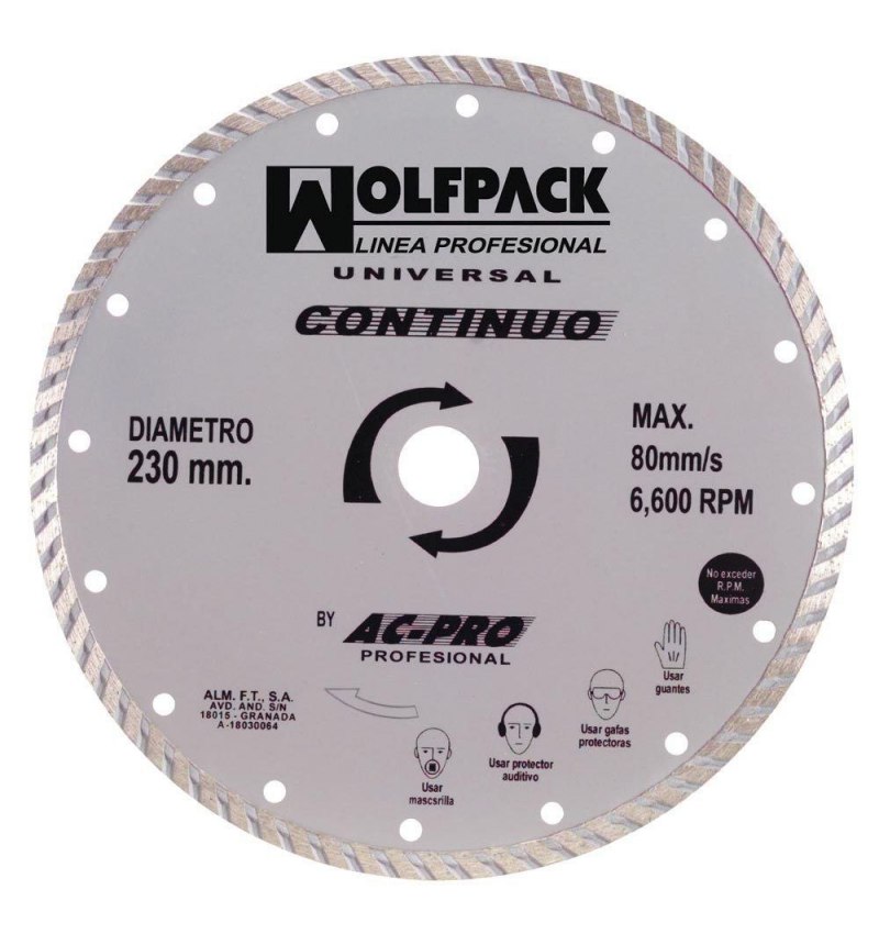 Disco Diamante 230 mm. General Obra Continuo