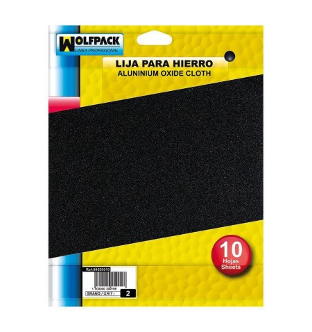 Lija Hierro 2 Grueso (Pack 10 Pliegos)