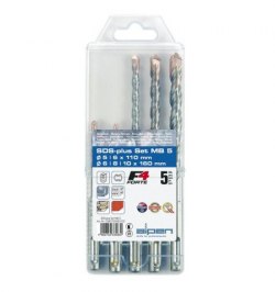 Estuche Brocas Alpen Sds Plus 5 Piezas