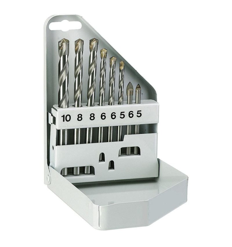 Estuche Brocas Alpen Ceramica / Cristal 8 Piezas