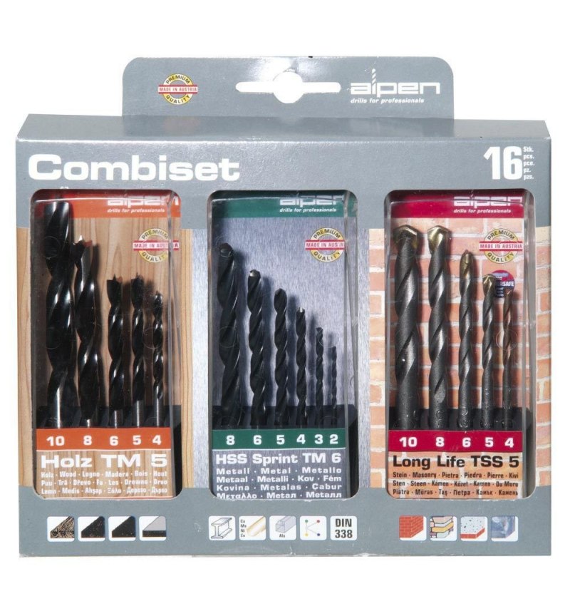 Estuche Brocas Alpen Kombiset  16 Piezas