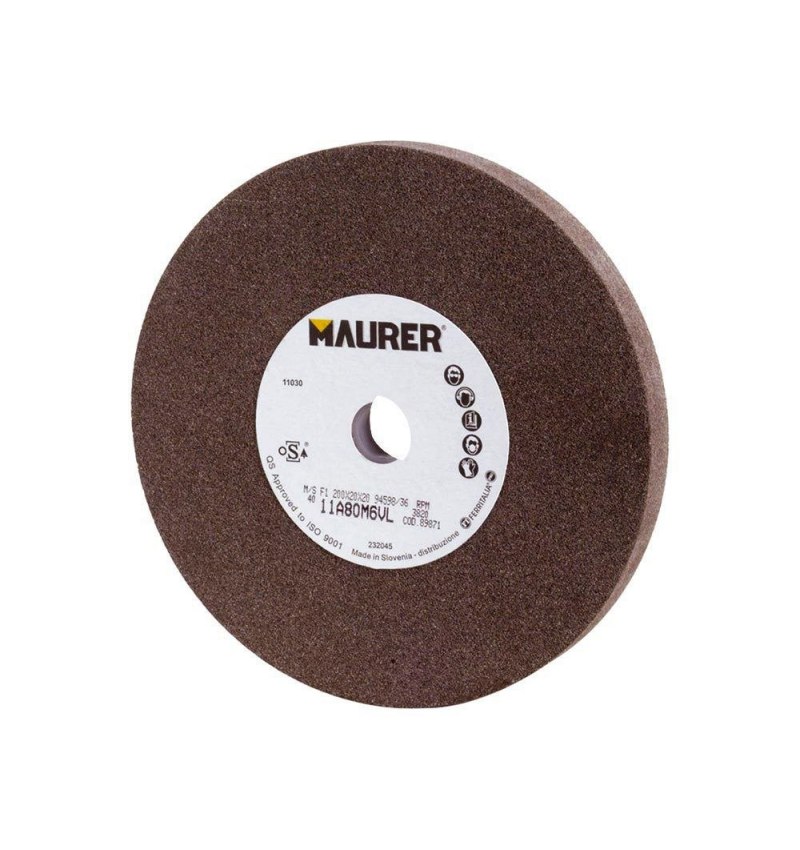 Muela Maurer Corindon 125x20x16 mm. Grano 80