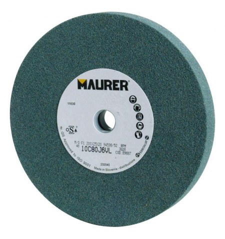 Muela Maurer Carburo De Silicio 200x20x20 mm. Grano 80