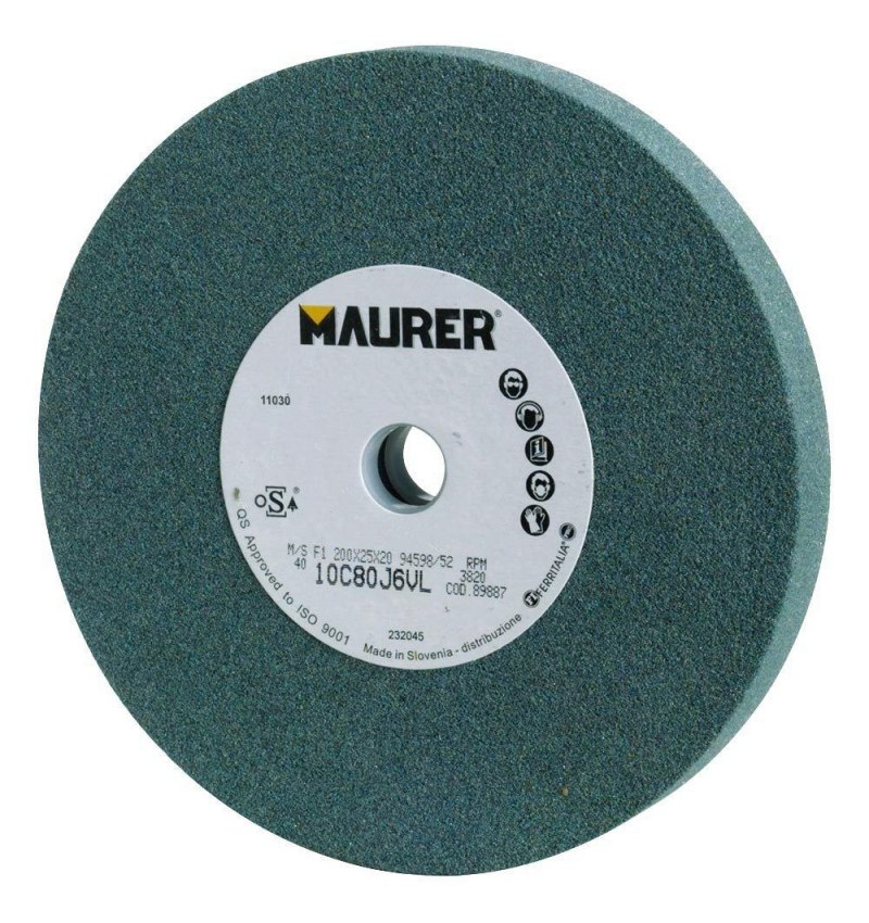 Muela Maurer Carburo De Silicio 200x20x20 mm. Grano 80