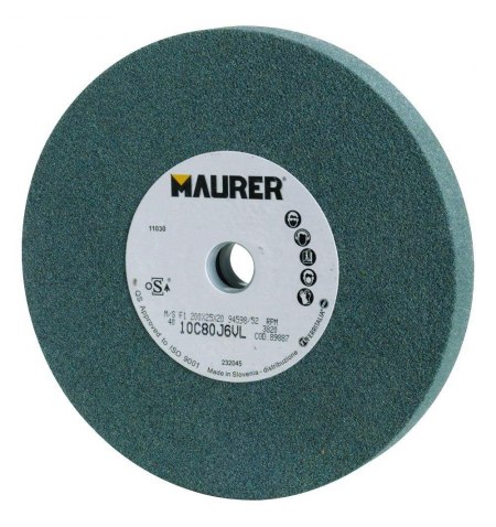 Muela Maurer Carburo De Silicio 200x25x20 mm. Grano 80