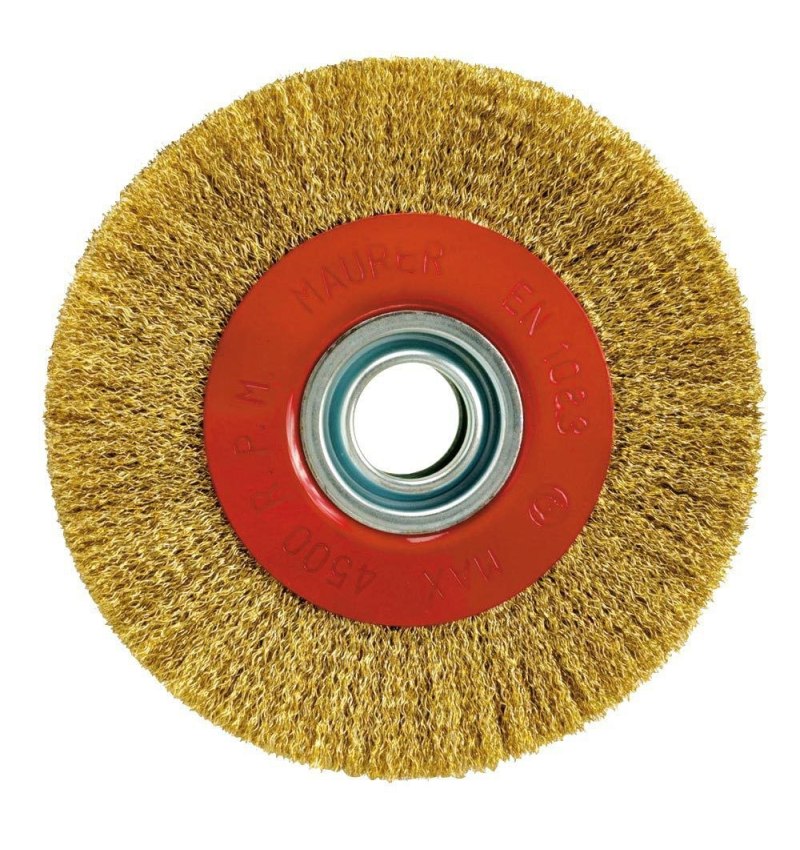 Cepillo Acero Latonado Circular Ø 125x30 mm.