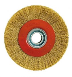 Cepillo Acero Latonado Circular Ø 150x29 mm.