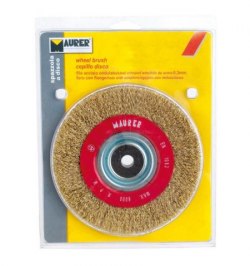 Cepillo Acero Latonado Circular Ø 150x29 mm.