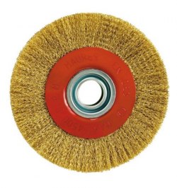 Cepillo Acero Latonado Circular Ø 200x42 mm.