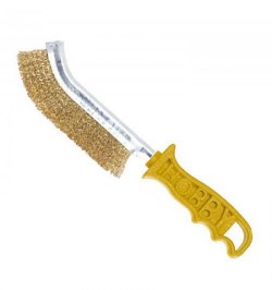 Cepillo Manual Acero Laton Mango Amarillo