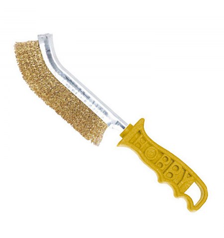 Cepillo Manual Acero Laton Mango Amarillo