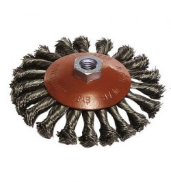 Cepillo Acero M14 Trenzado Oblicuo 100 X10 mm.