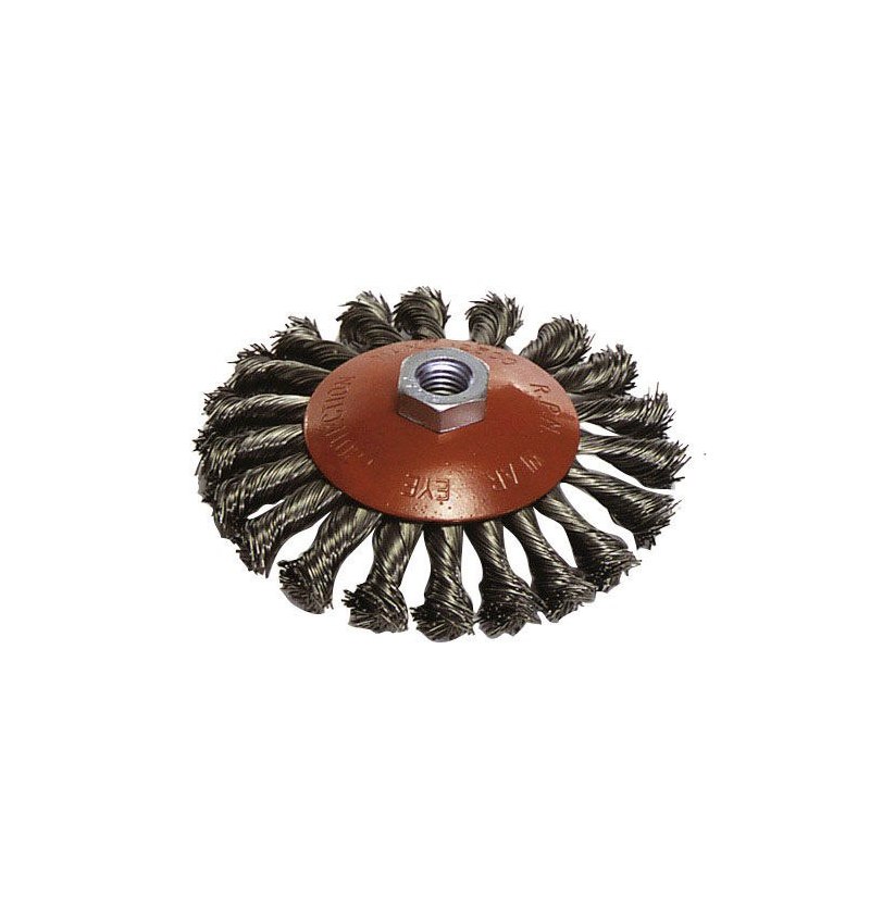 Cepillo Acero M14 Trenzado Oblicuo 100 X10 mm.