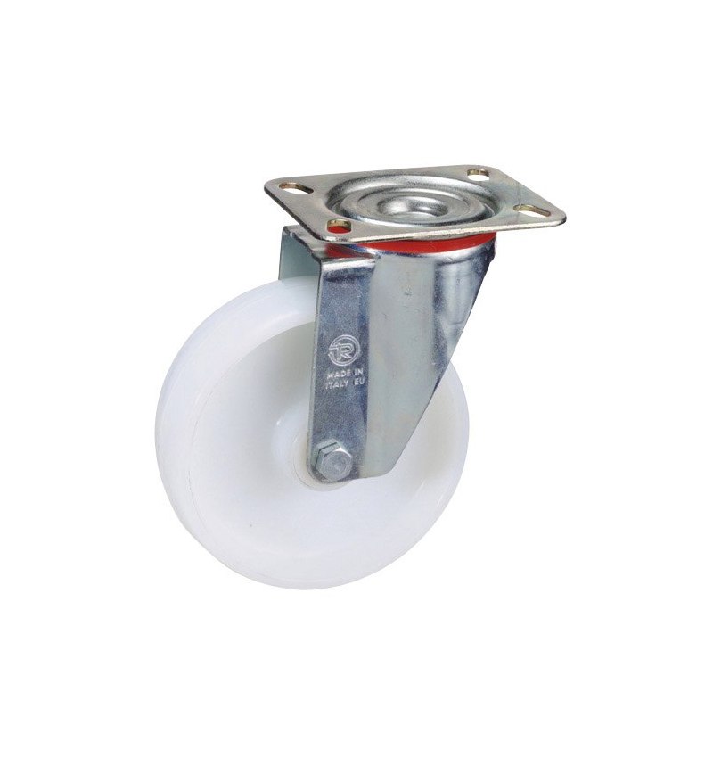 Rueda Industrial Nylon Placa 125 mm.